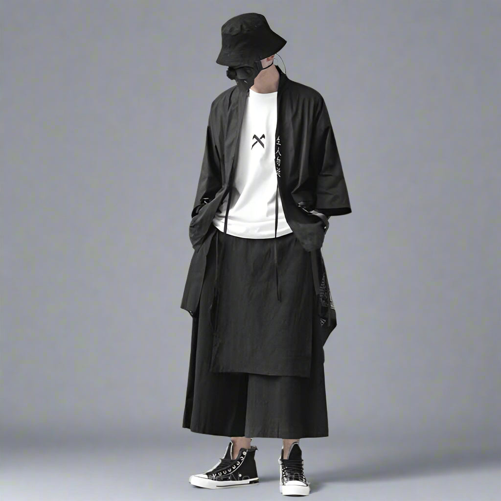 Pantalons de Style Hakama Élégants