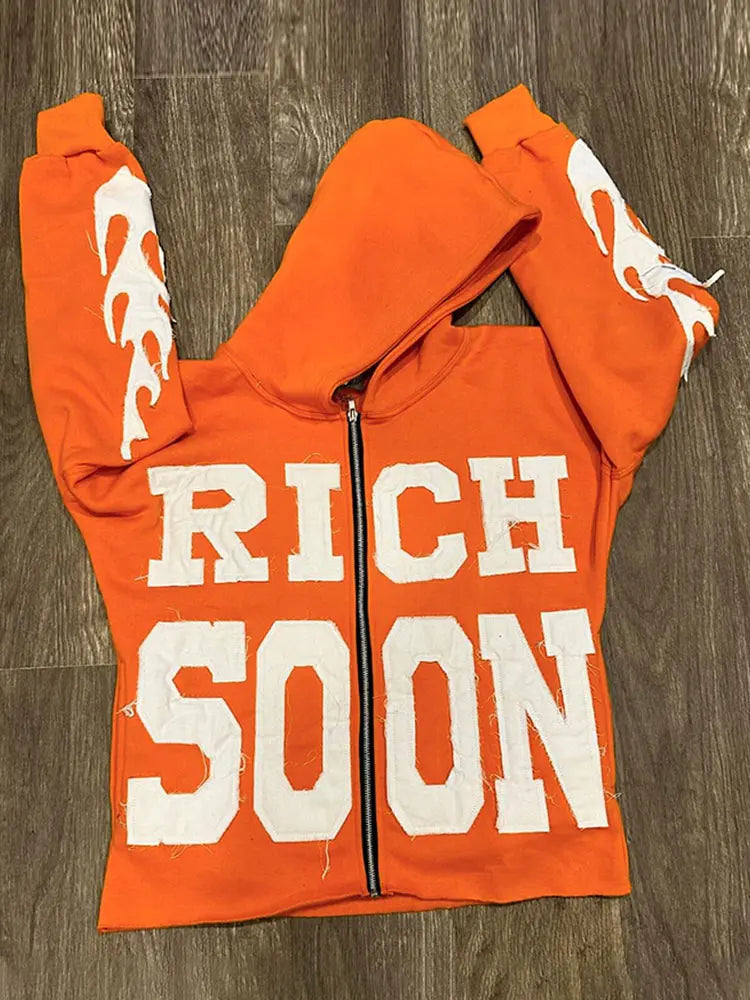 Hoodie Rich Soon - confort - Hoodie Y2K Streetwear pour un style unique et nostalgique