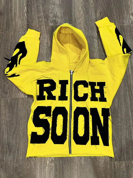 Hoodie Rich Soon - hoodie - Hoodie Y2K Streetwear pour un style unique et nostalgique