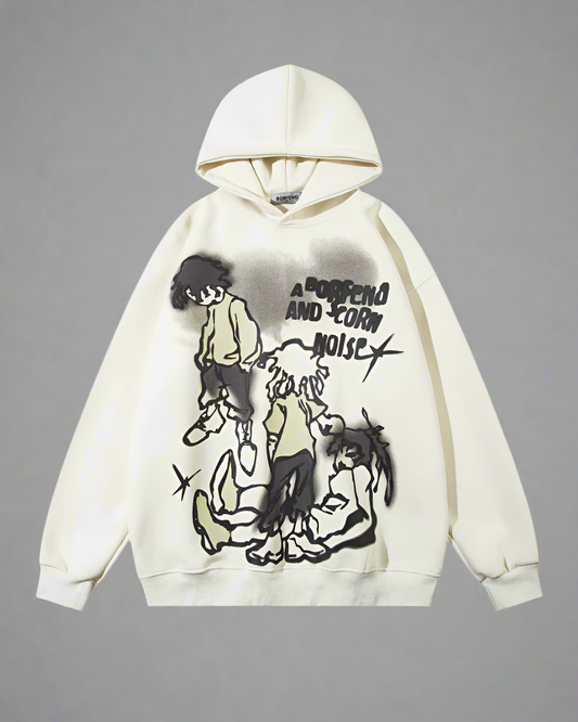 Hoodie Street Art Love - hoodie durable - Hoodie Street Art Love pour un Style Quotidien