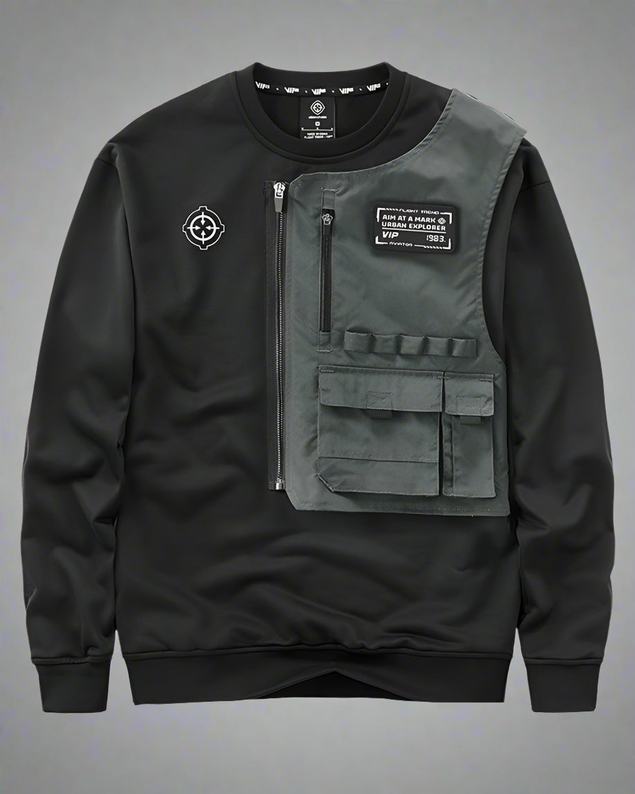 Hoodie Superposé Prêt pour la Ville