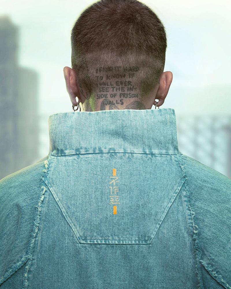 Veste en Jean Cyberpunk Audacieuse