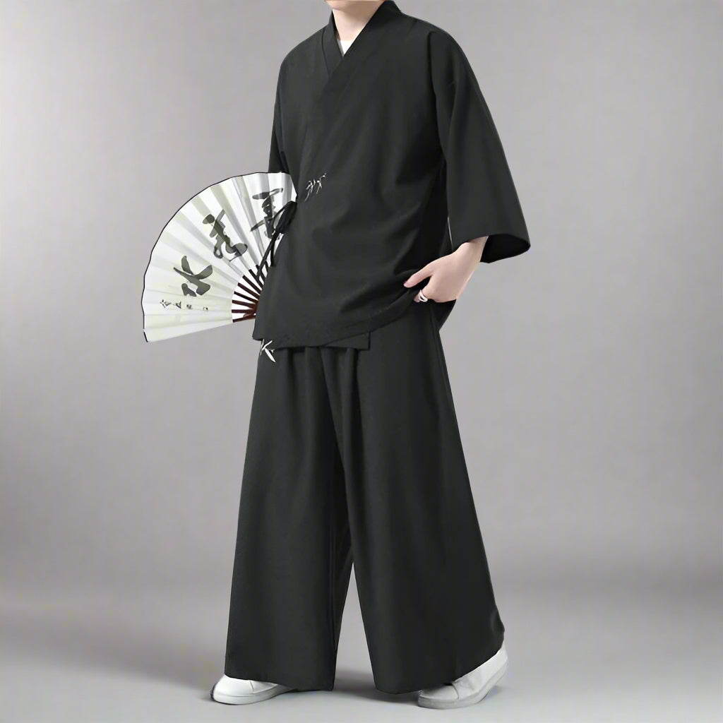 Ensemble Haori Japonais Élégant