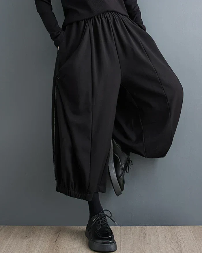 Pantalons larges japonais chics