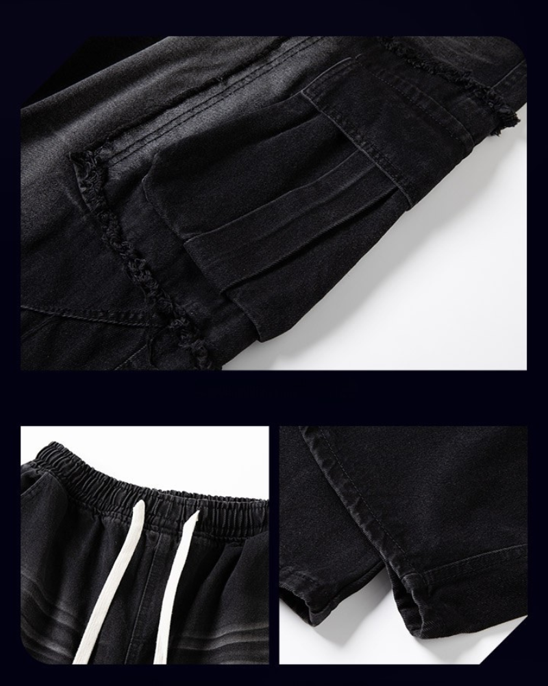 Jean droit au style robuste - jeans de lavage intense - Jean droit au style robuste pour un quotidien stylé