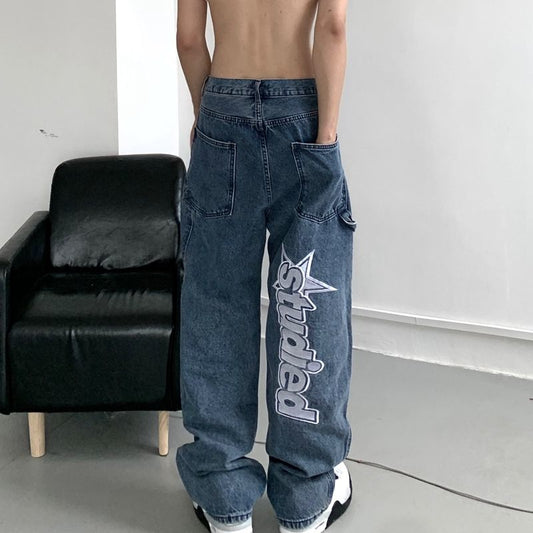 Jeans Cyber Y2K - mode futuriste - Jeans Baggy Cyber Y2K pour un Style Urbain Unique