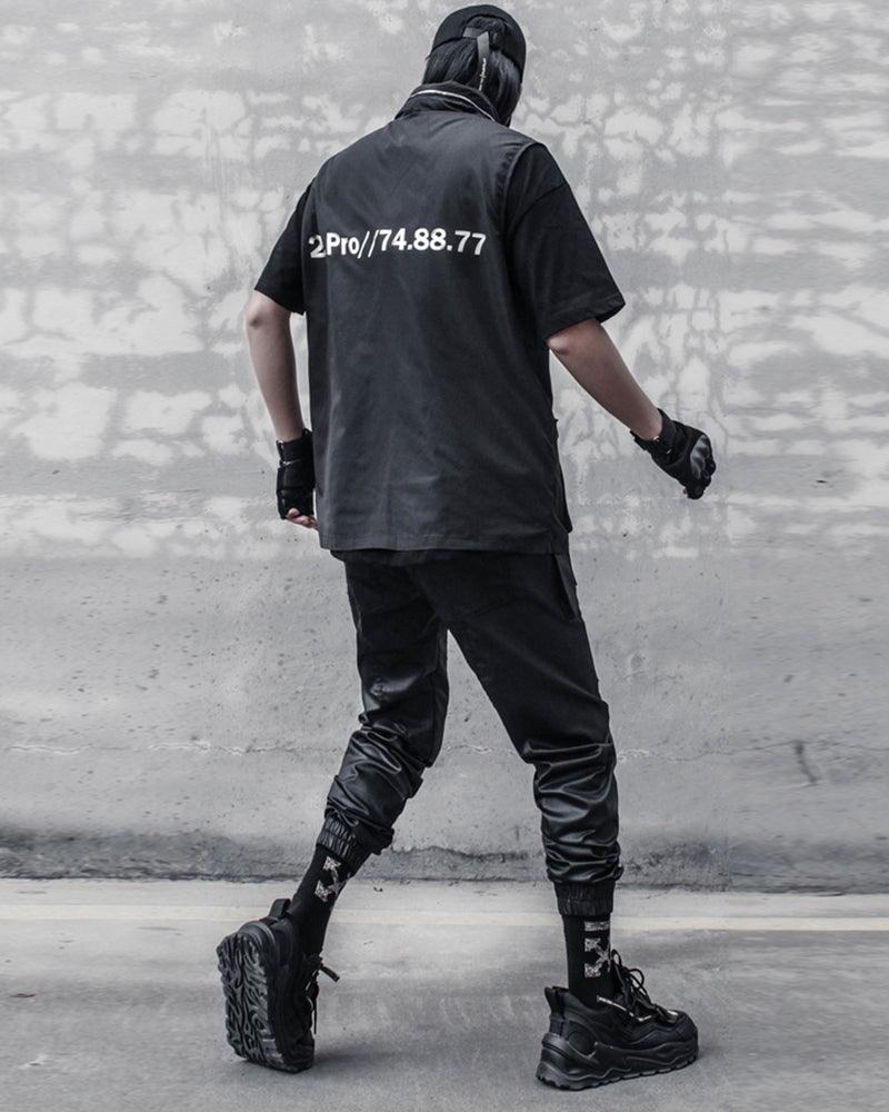 Pantalons Cargo Cirés Noirs Chic