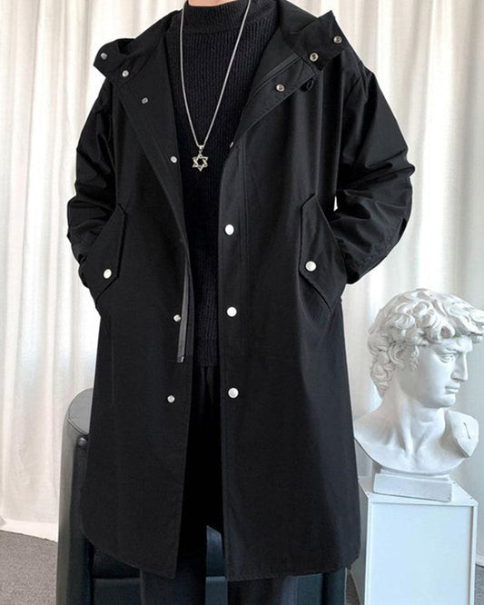Manteau Long Urbain Chic - vêtements techwear - Manteau Long Chic Urbain pour un Style Futuriste