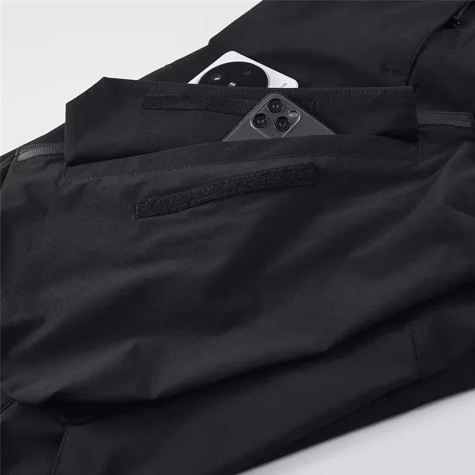Pantalons Cargo Noirs Polyvalents pour Hommes