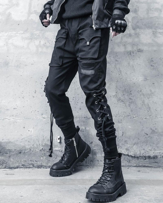 Pantalons Cargo Slim Élégants - style et fonctionnalité - Pantalons Cargo Slim Élégants en Noir Confortable