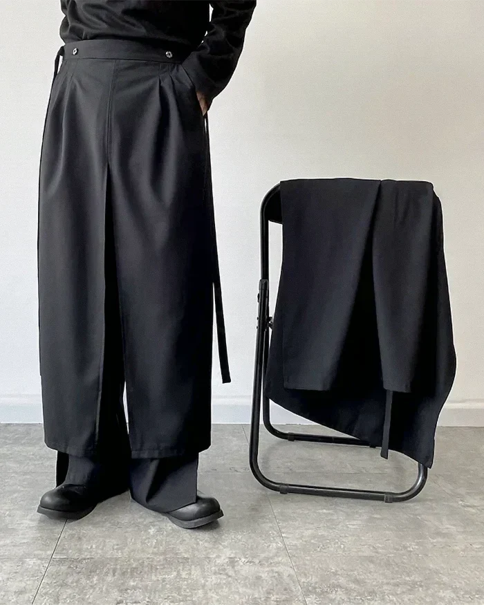 Pantalons Hakama avec Jupe Détachable - style moderne - Pantalons Hakama avec Jupe Détachable pour un Style Unique