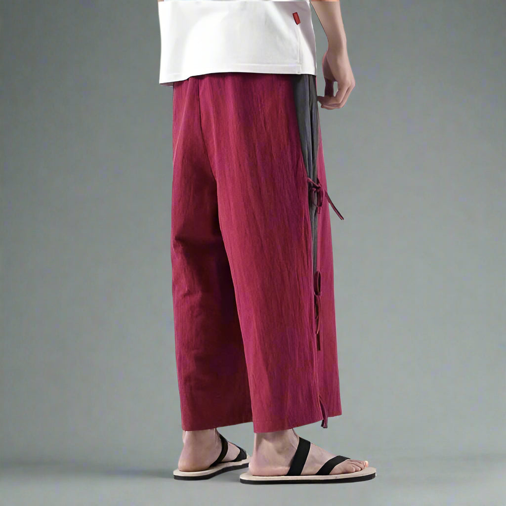 Pantalons Hakama Élégants pour Tous les Jours - mode asiatique - Pantalons Hakama Élégants et Confortables au Quotidien
