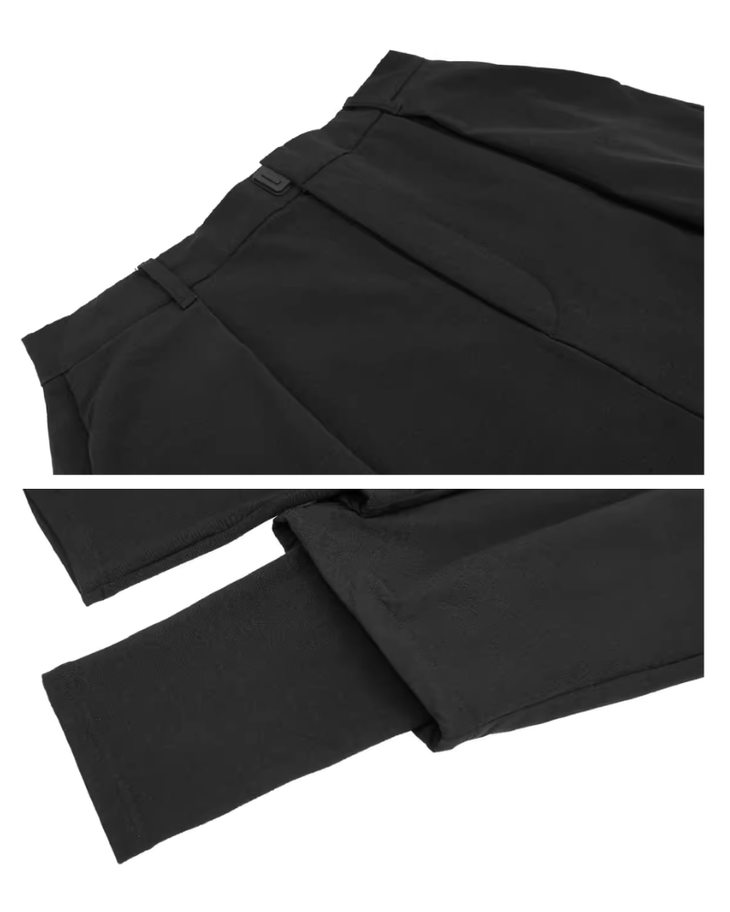 Pantalons Hakama Superposés Chic - streetwear - Pantalons Hakama Superposés Chic pour un Style Urbain