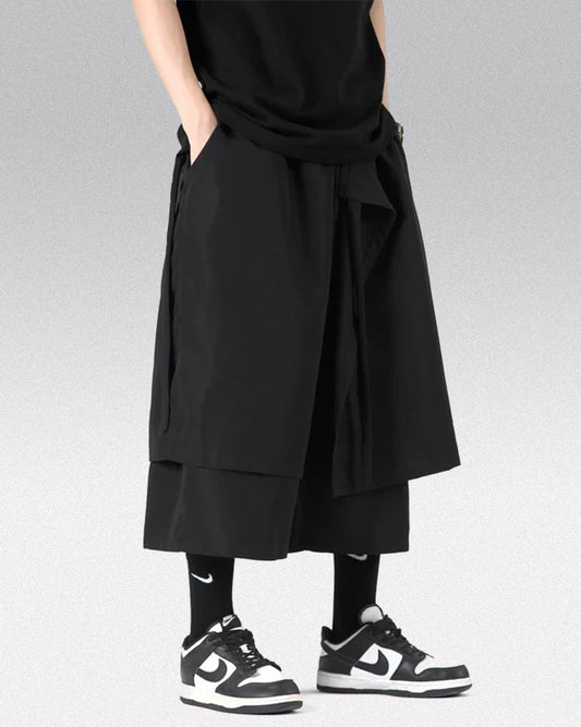 Pantalons Streetwear Hakama Chic - style unique - Pantalons Hakama Chic alliant Tradition et Streetwear