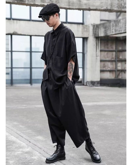 Pantalons Tech Taille Haute Chic - pantalons urbains - Pantalons Techwear Taille Haute Chic et Pratiques