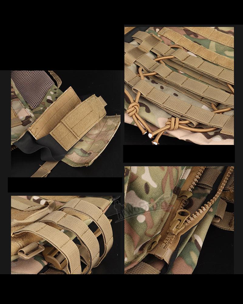 Équipement Tactique Camouflage Covert - équipement extérieur - Gilet de Sécurité Léger Camouflage pour Extérieur