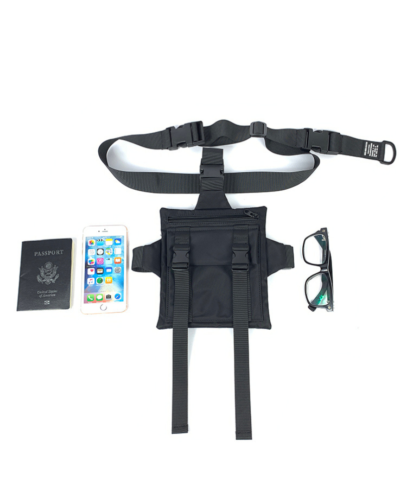 Sac bandoulière noir élégant - sac fonctionnel - Sac bandoulière noir pratique et élégant pour tous les jours