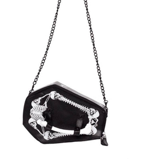 Sac en forme de cercueil gothique - sac gothique - Sac gothique en forme de cercueil pour un style audacieux