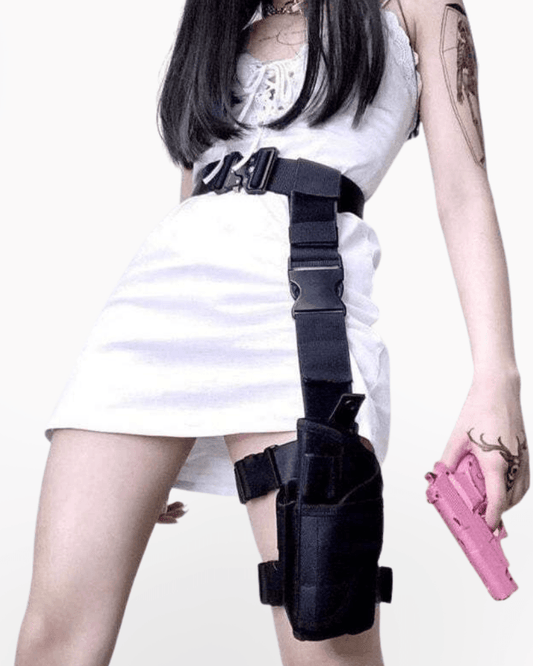 Sac à jambes et sangle multi-usages - sac polyvalent - Sac à jambes noir résistant et polyvalent