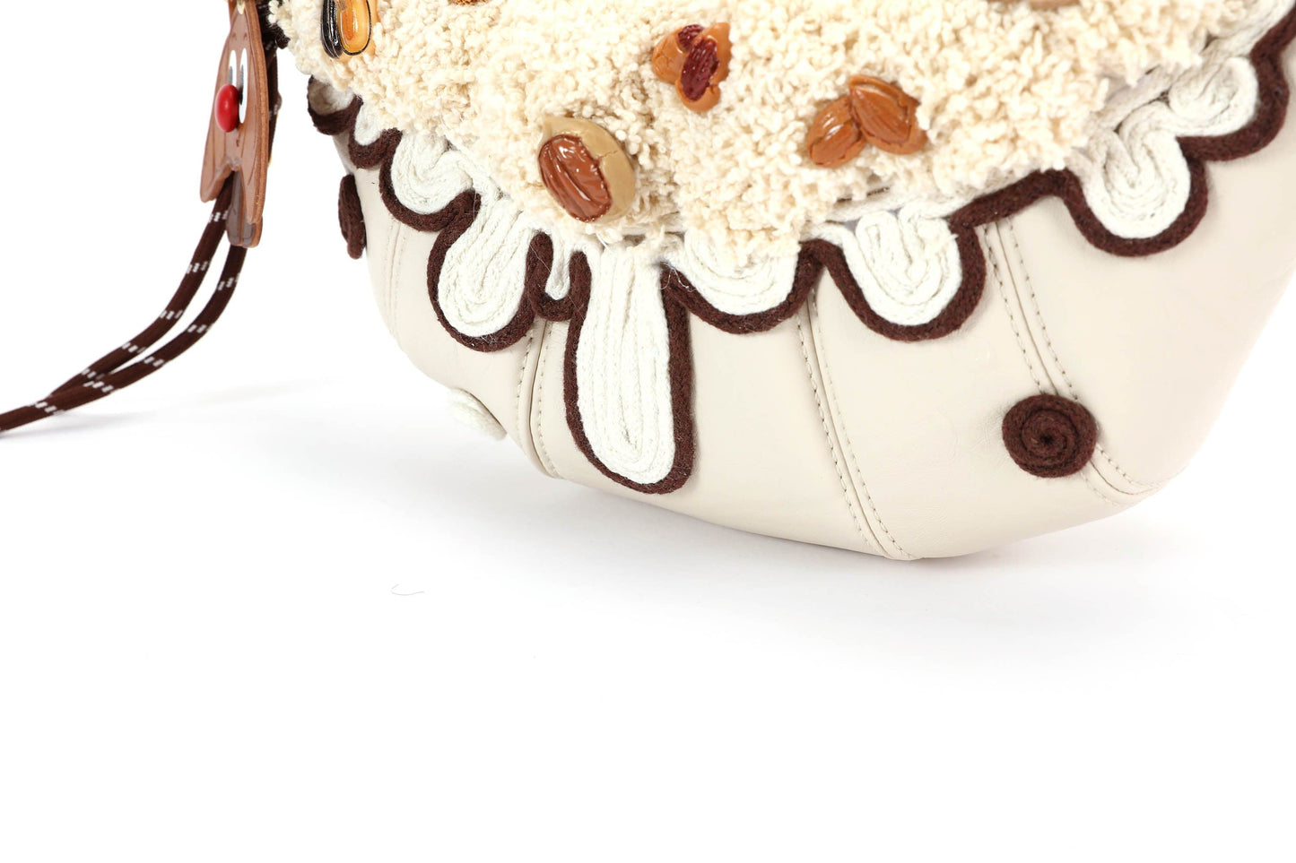 Sac à main croissant crème tendance - sac convertible - Sac à main croissant crème élégant et pratique