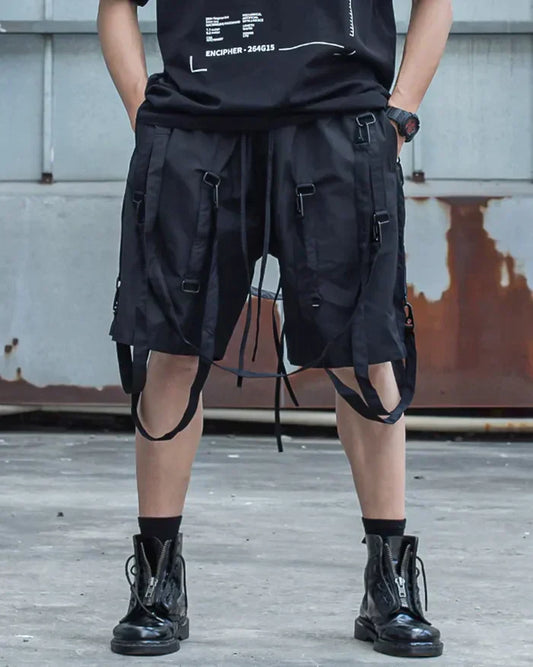 Shorts Cargo d'Aventure Urbaine - shorts techwear - Shorts Cargo d'Aventure Urbaine pour un Style Polyvalent