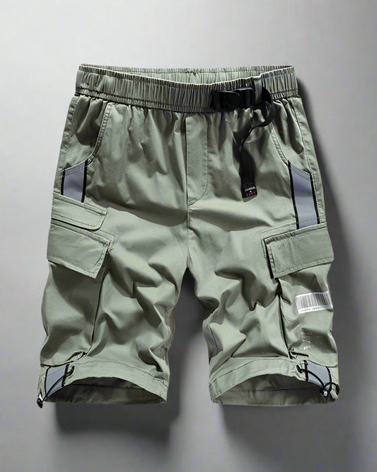 Shorts Cargo Réfléchissants Prêts pour l'Aventure - shorts mode urbaine - Shorts cargo réfléchissants pour vos aventures nocturnes