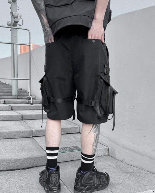 Shorts Cargo Utilitaires Stylés - shorts d'été techwear - Shorts Cargo Stylés pour un Été Confortable
