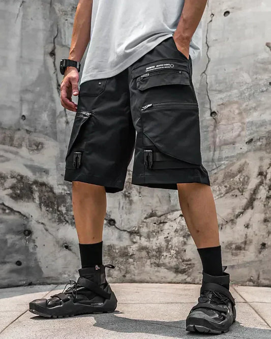Shorts Utilitaires Techwear Urbains - shorts haute performance - Shorts Techwear Urbains Polyvalents et Ergonomiques