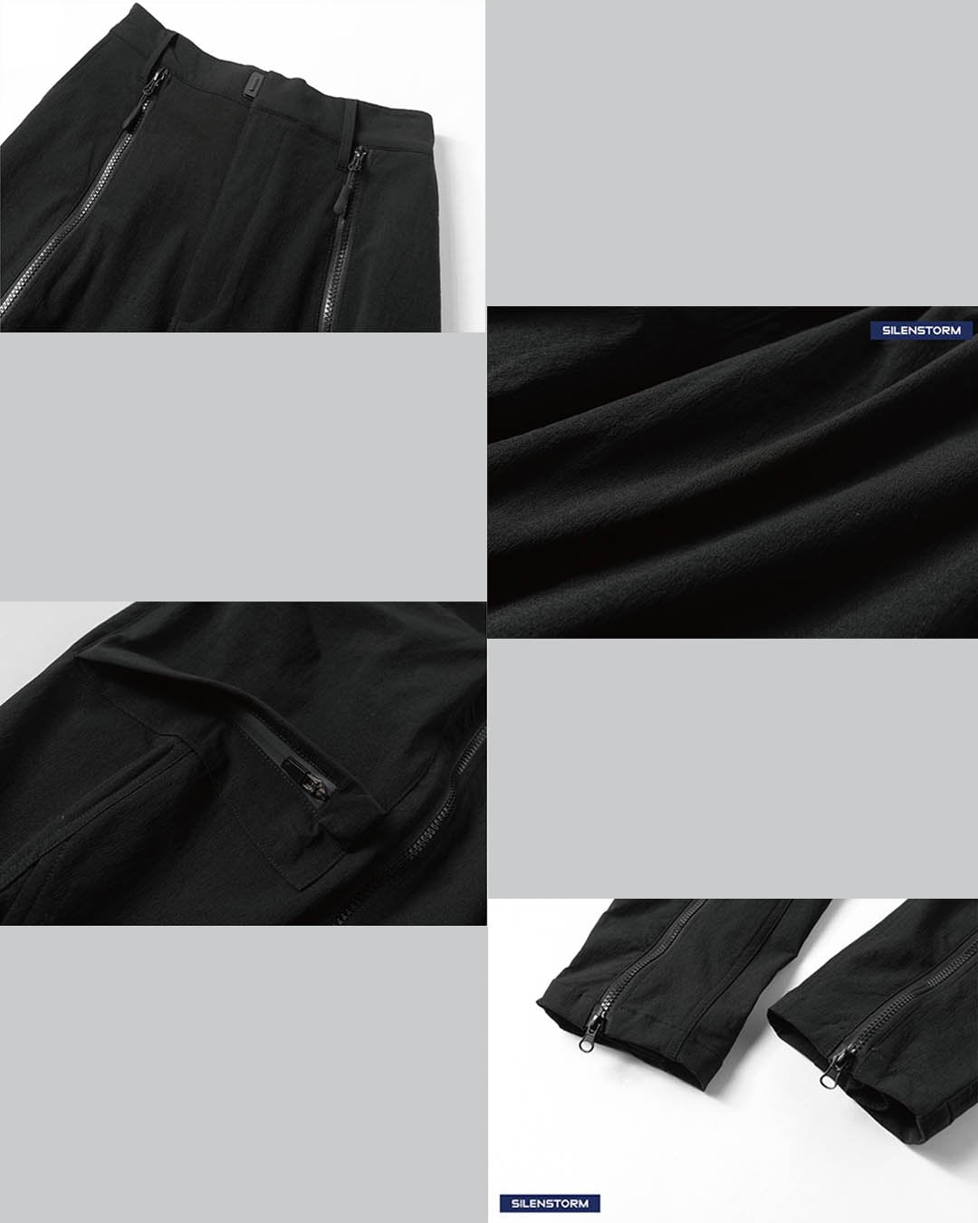 Pantalons de polyvalence zippés