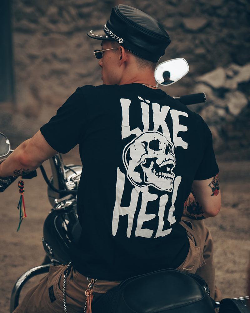 T-shirt Graphique Crâne Rebelle