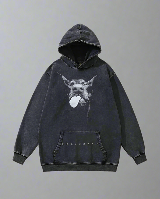 “Sweat à capuche graphique crâne tendance” - sweat à capuche - Sweat à capuche graphique crâne élégant et tendance