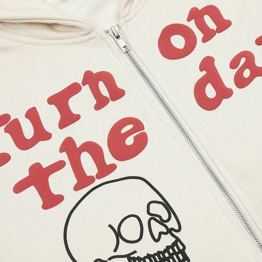 Sweat à motif squelette - y2k - Sweat à motif squelette pour un style Y2K audacieux