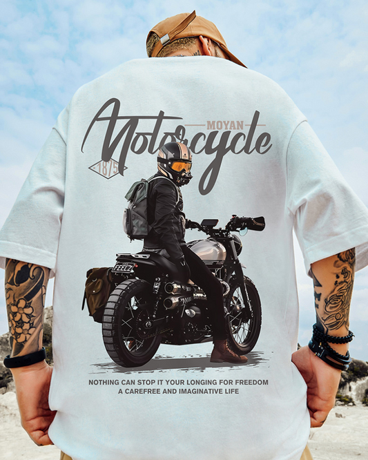 T-shirt Biker Oversized Intrépide - t-shirt streetwear - T-shirt Biker Oversized au Style Urbain