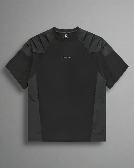 T-shirt Patchwork Urbain Adaptatif - t-shirt homme - T-shirt Patchwork Urbain Techwear Confortable