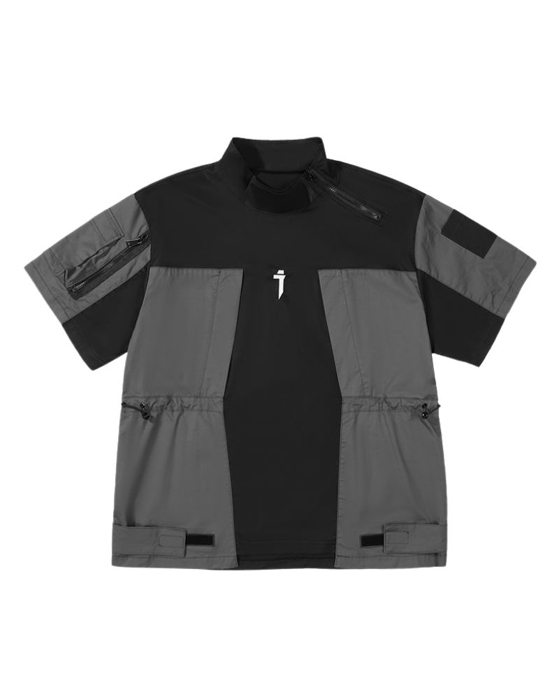 T-shirt Performance Patchwork Dynamique - poches cargo - T-shirt Cargo Techwear pour une allure moderne