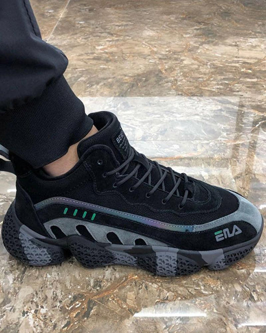 Baskets Chic en Nubuck Tech