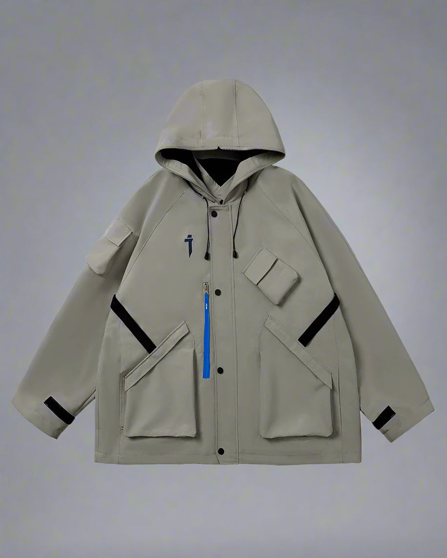 Veste à Capuche Cyberpunk Vibrante