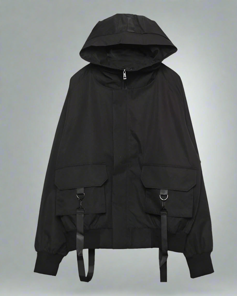 Veste à Capuche avec Détail en Ruban Chic