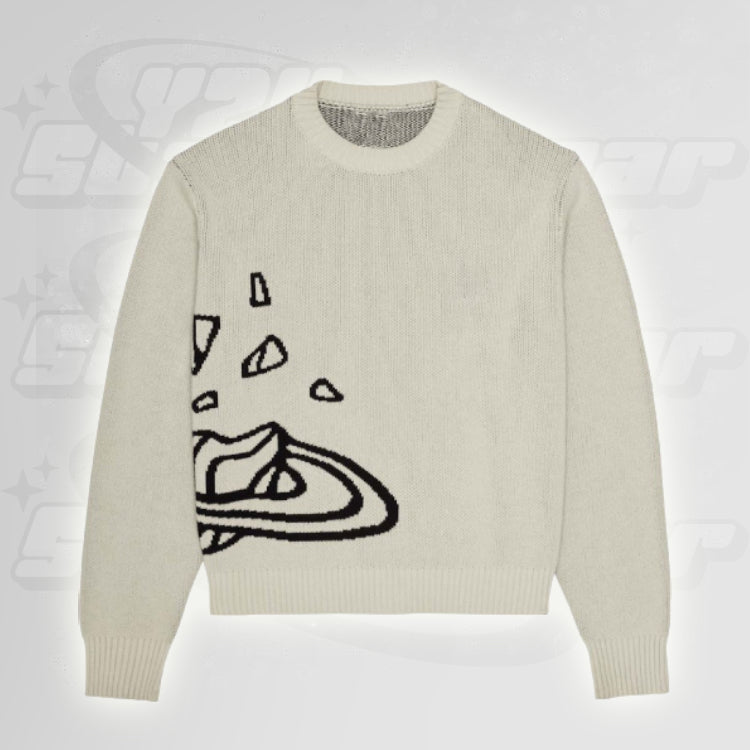 Tricot Beige - mode rétro-futuriste - Tricot Beige au style Y2K pour un look streetwear unique