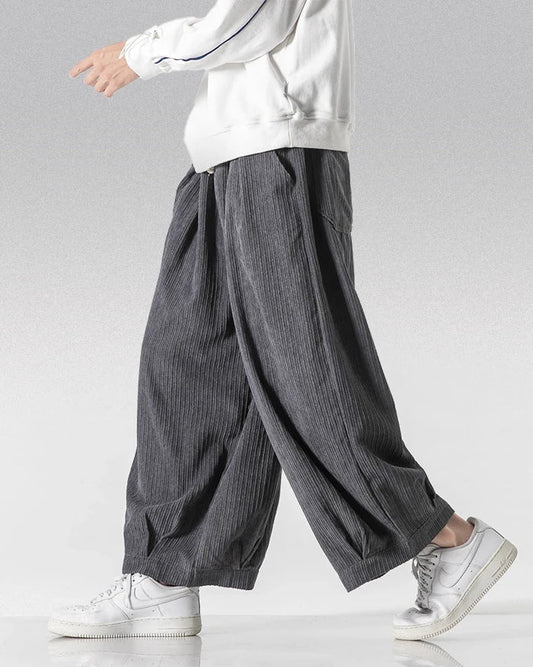 Pantalons Hakama en Velours Luxe