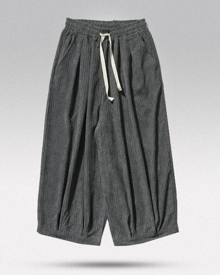 Pantalons Hakama en Velours Luxe