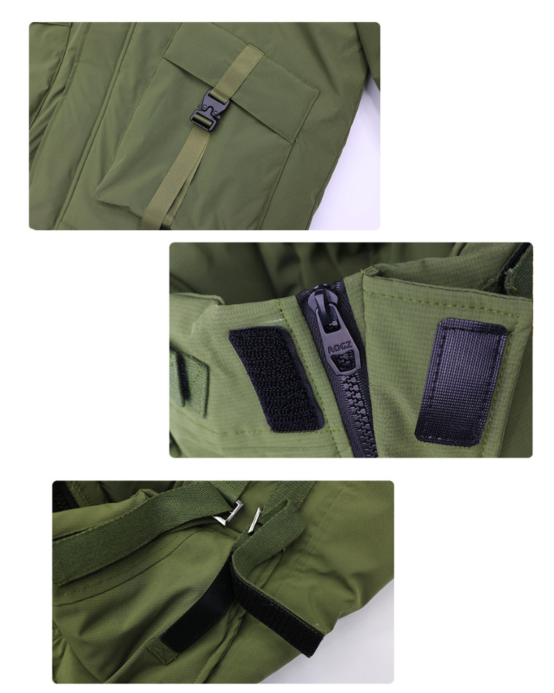 Veste à Bouche de Poisson Toutes Saisons - veste verte - Veste à Bouche de Poisson pour un Style Urbain