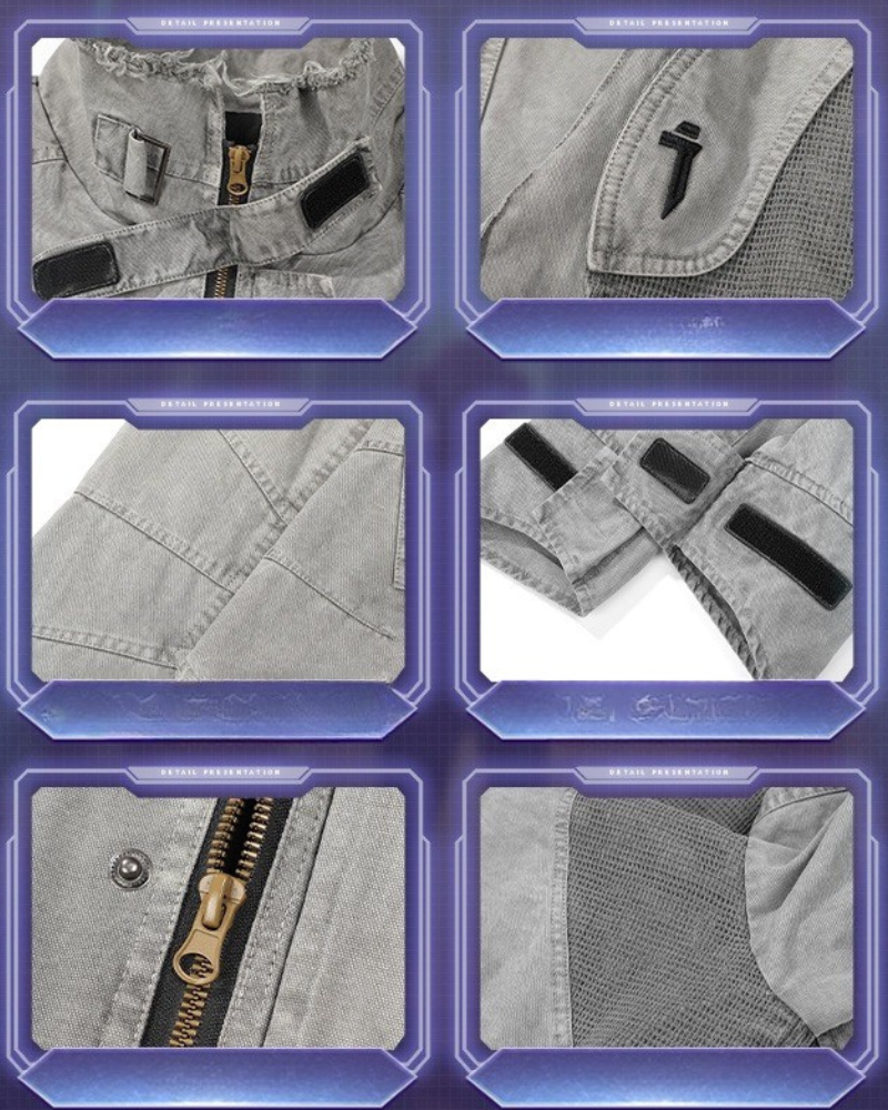 Veste de Parachutiste Vintage Robuste - veste en polyester - Veste Parachutiste Vintage Robuste pour un Look Unique