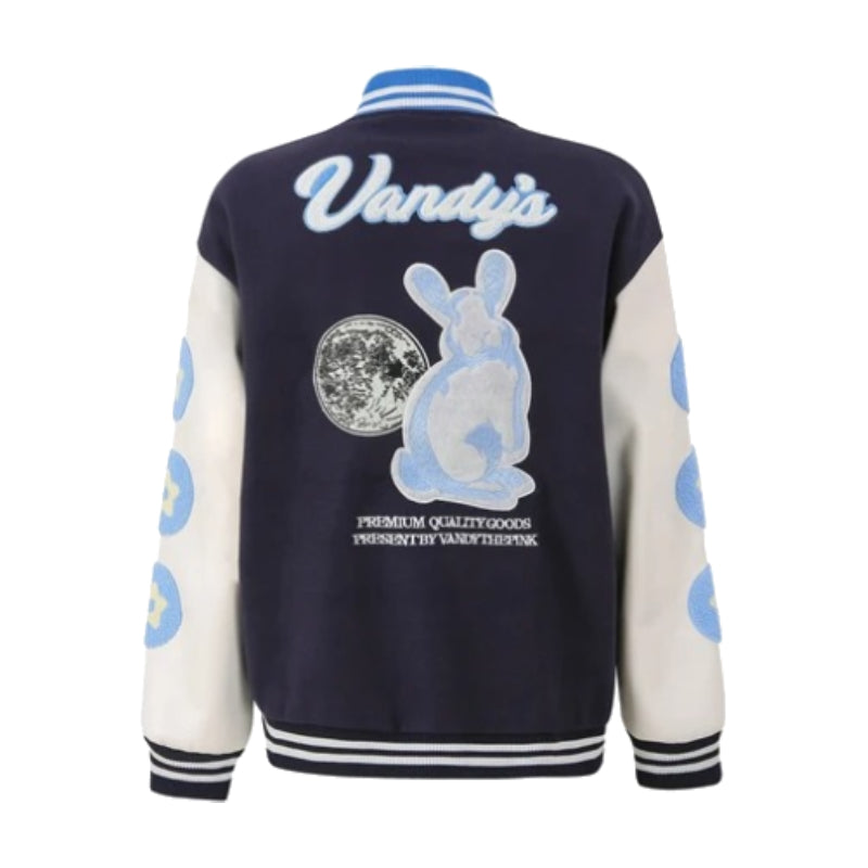 Veste Varsity Marine - veste avec poches pratiques - Veste Varsity Marine : style streetwear Y2K
