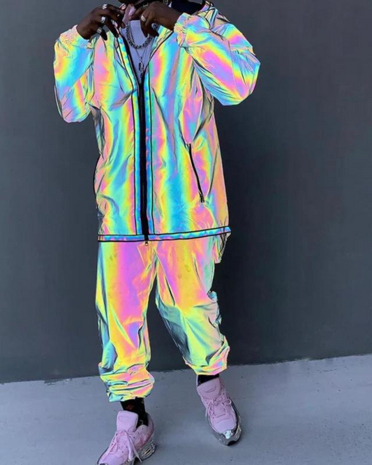Vêtements de Sport Réfléchissants et Attrayants - vêtements de sport - Pantalons Réfléchissants Colorés pour Festivals et Rave