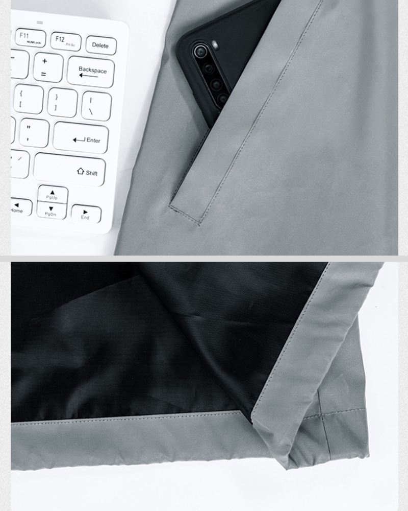 Vêtements Réfléchissants Argentés Rayonnants - mode urbaine - Veste Techwear Réfléchissante au Style Urbain