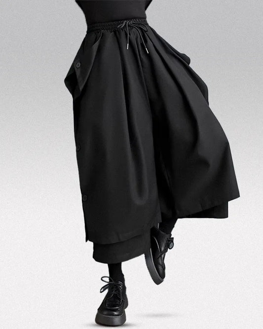 Pantalon Large Taille Haute