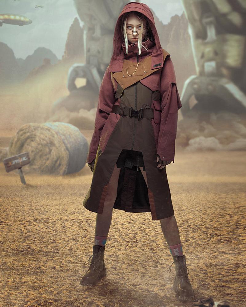 Manteau Trench en Jean Futuriste