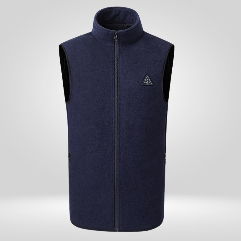 gilet chauffant bleu