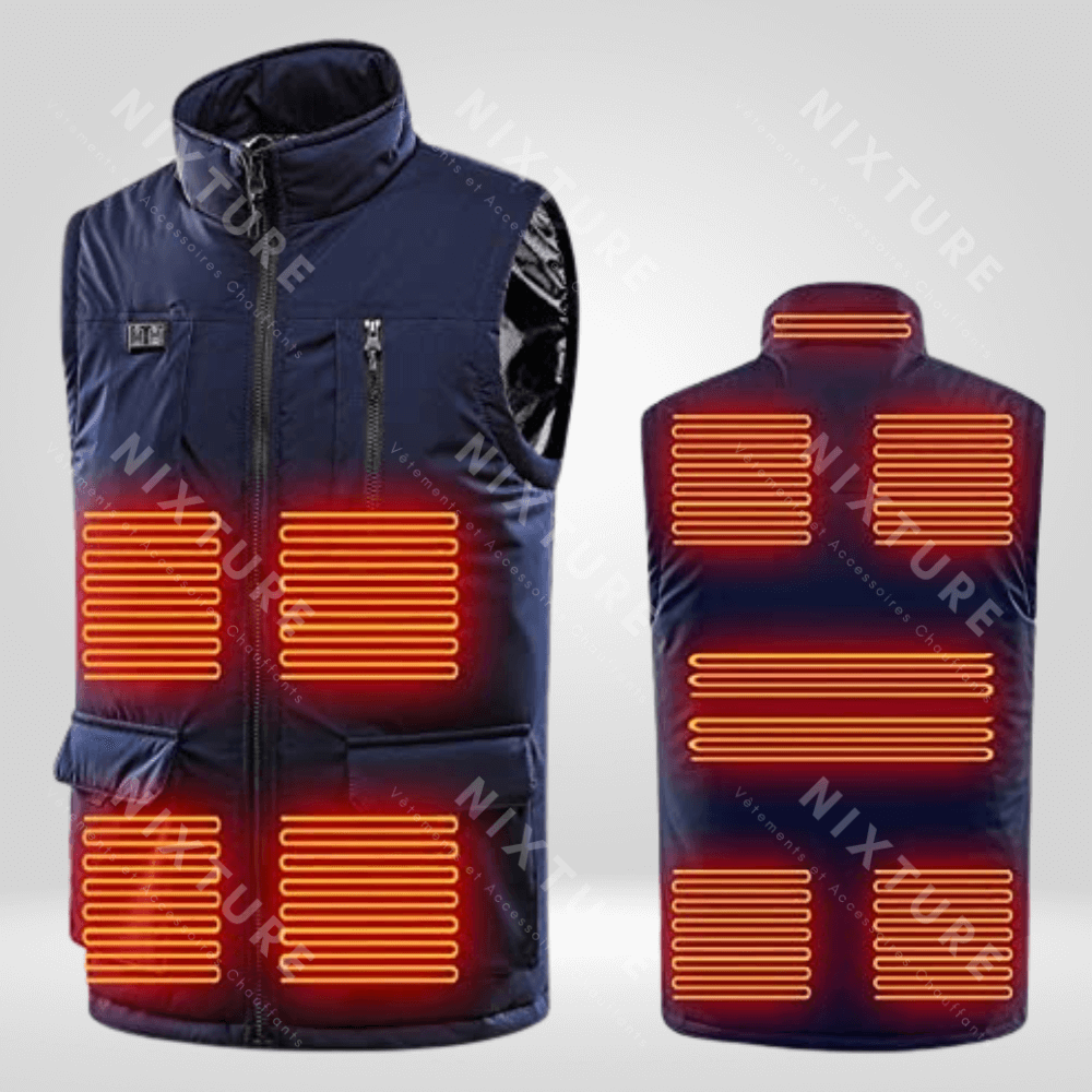 Gilet Chauffant a Onze Zones